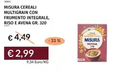 Prezzemolo e Vitale Misura cereali multigrain con frumento integrale, riso e avena offerta