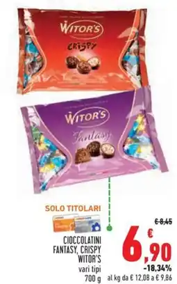 Conad Cioccolatini fantasy, crispy WITOR'S offerta
