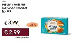 Prezzemolo e Vitale Misura croissant albicocca privolat offerta