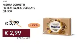 Prezzemolo e Vitale Misura cornetti fibrextra al cioccolato offerta