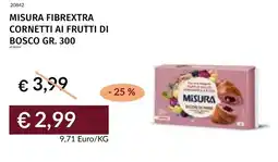 Prezzemolo e Vitale Misura fibrextra cornetti ai frutti di bosco offerta