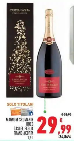 Conad Magnum spumante docg castel faglia franciacorta offerta