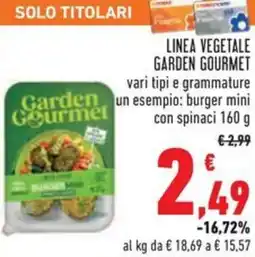 Conad Linea vegetale GARDEN GOURMET offerta