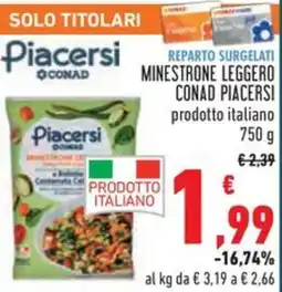 Conad Minestrone leggero conad piacersi prodotto italiano offerta