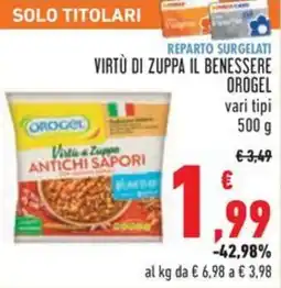 Conad Virtù di zuppa il benessere OROGEL offerta