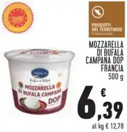 Conad Mozzarella di bufala campana dop FRANCIA offerta