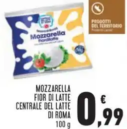 Conad Mozzarella fior di latte centrale del latte di roma offerta