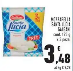 Conad Mozzarella santa lucia GALBANI offerta