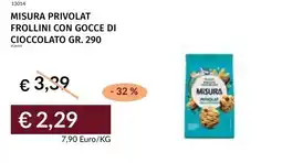 Prezzemolo e Vitale Misura privolat frollini con gocce di cioccolato offerta