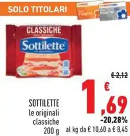 Conad SOTTILETTE le originali classiche offerta