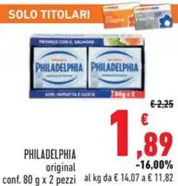 Conad PHILADELPHIA original offerta