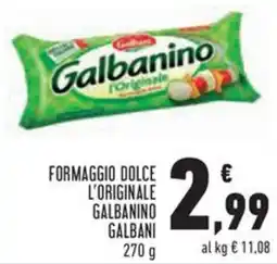 Conad Formaggio dolce l'originale galbanino GALBANI offerta