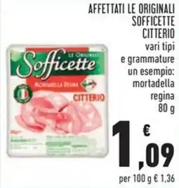 Conad Affettati le originali sofficette CITTERIO offerta