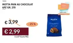 Prezzemolo e Vitale Motta pain au chocolat 6pz offerta