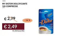 Prezzemolo e Vitale My dietor dolcificante 120 compresse offerta