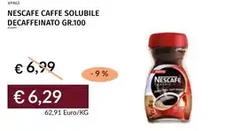 Prezzemolo e Vitale Nescafe caffe solubile decaffeinato offerta