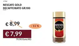 Prezzemolo e Vitale Nescafe gold decaffeinato offerta