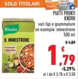 Conad Piatti pronti KNORR offerta
