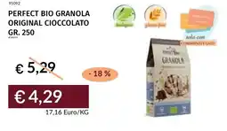 Prezzemolo e Vitale Perfect bio granola original cioccolato offerta