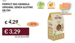 Prezzemolo e Vitale Perfect bio granola original senza glutine offerta