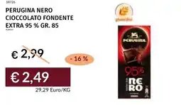 Prezzemolo e Vitale Perugina nero cioccolato fondente extra 95 % offerta