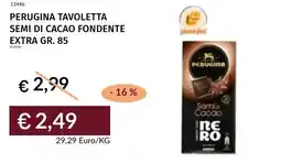 Prezzemolo e Vitale Perugina tavoletta semi di cacao fondente extra offerta