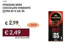 Prezzemolo e Vitale Perugina nero cioccolato fondente extra 85 % offerta