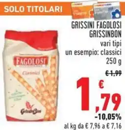 Conad Grissini fagolosi grissinbon offerta
