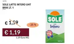 Prezzemolo e Vitale Sole latte intero uht brik offerta