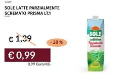 Prezzemolo e Vitale Sole latte parzialmente scremato prisma offerta