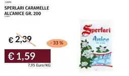 Prezzemolo e Vitale Sperlari caramelle all'anice offerta