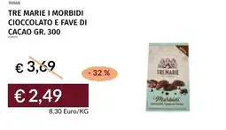 Prezzemolo e Vitale Tre marie i morbidi cioccolato e fave di cacao offerta