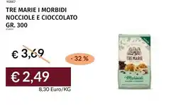 Prezzemolo e Vitale Tre marie i morbidi nocciole e cioccolato offerta