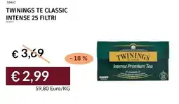 Prezzemolo e Vitale Twinings te classic intense 25 filtri offerta