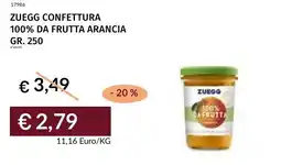 Prezzemolo e Vitale Zuegg confettura 100% da frutta arancia offerta