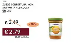 Prezzemolo e Vitale Zuegg confettura 100% da frutta albicocca offerta