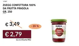 Prezzemolo e Vitale Zuegg confettura 100% da frutta fragola offerta
