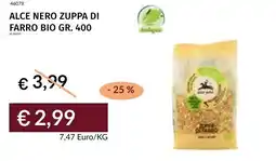 Prezzemolo e Vitale Alce nero zuppa di farro bio offerta
