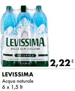 Iper Tosano LEVISSIMA Acqua naturale offerta