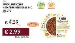 Prezzemolo e Vitale Amio lenticchie mediterranee erbe bio offerta
