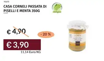 Prezzemolo e Vitale Casa corneli passata di piselli e menta offerta