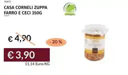 Prezzemolo e Vitale Casa corneli zuppa farro e ceci offerta
