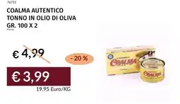 Prezzemolo e Vitale Coalma autentico tonno in olio di oliva offerta