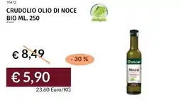 Prezzemolo e Vitale Crudolio olio di noce bio offerta