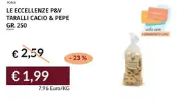 Prezzemolo e Vitale Le eccellenze p&v taralli cacio & pepe offerta