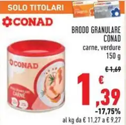 Conad Brodo granulare conad carne, verdure offerta