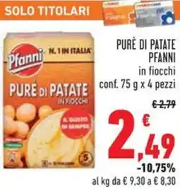 Conad Pure di patate pfanni in fiocchi offerta