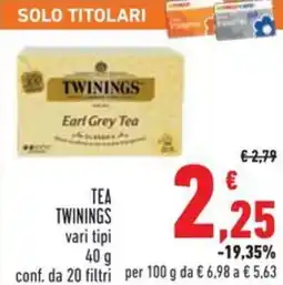 Conad Tea TWININGS offerta