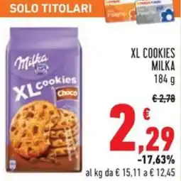 Conad Xl cookies MILKA offerta