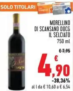 Conad Morellino di scansano docg il selciato offerta